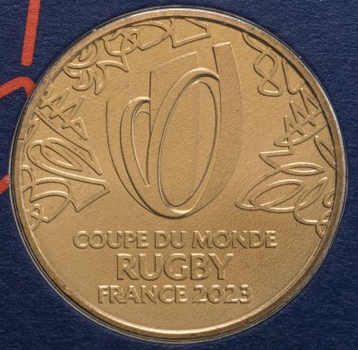 купить Франция 1/4 евро (euro) 2023 Чемпионат мира по регби 2023 - Эмблема