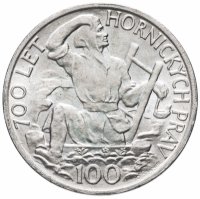 купить Чехословакия 100 крон 1949 "700 лет праву добычи серебра в Йиглаве"