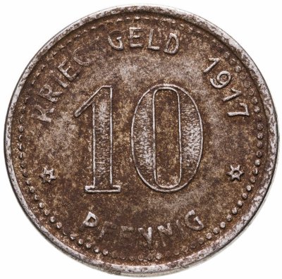 купить Германия (Люденшайд) нотгельд 10 пфеннигов 1917