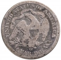 Купить США 25 центов (квотер, 1/4 доллара, quarter dollar) 1877 CC-Карсон-Сити "Seated Liberty Quarter"