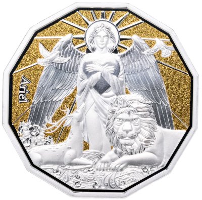 купить Самоа 2 доллара 2024 "Архангел Ариэль. Овен" в футляре с сертификатом