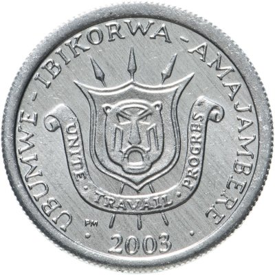 купить Бурунди 1 франк (franc) 2003