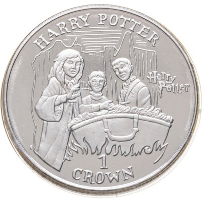 купить Остров Мэн 1 крона 2002 «Гарри Поттер - Зелье полиджейса»