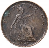 Купить Великобритания 1 фартинг (farthing) 1926