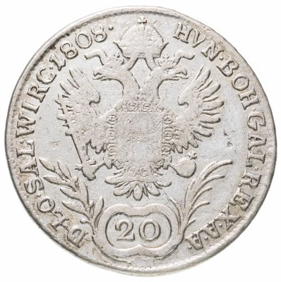 купить Австрия 20 крейцеров (kreuzer) 1808 A