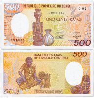 купить Конго 500 франков 1991