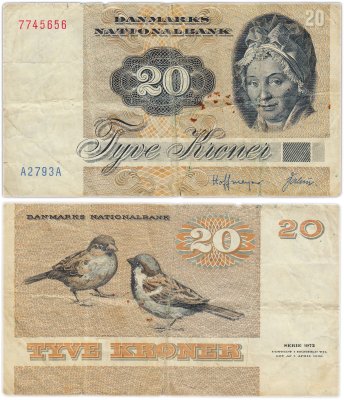 купить Дания 20 крон 1972 (1979) год