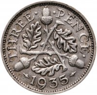 купить Великобритания 3 пенса (pence) 1935