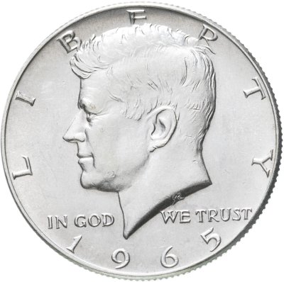 купить США 50 центов (1/2 доллара, half dollar) 1965 Kennedy Half Dollar (Кеннеди)