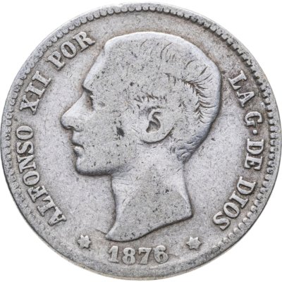 купить Испания 1 песета (peseta) 1876