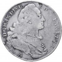 купить Баварское курфюршество 1 конвенционный талер 1772 A