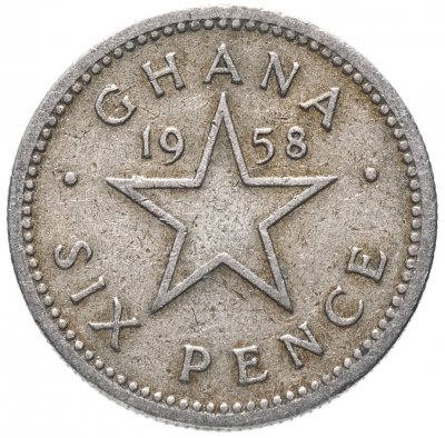 купить Гана 6 пенсов (pence) 1958