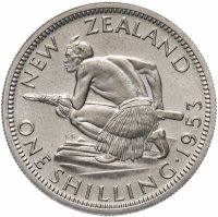 купить Новая Зеландия 1 шиллинг (shilling) 1953