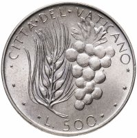 купить Ватикан 500 лир (lire) 1970