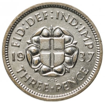 купить Великобритания 3 пенса 1937