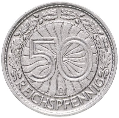 купить Германия 50 рейхспфеннигов (reichspfennig) 1928
