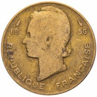 купить Французская Западная Африка 10 франков (francs) 1956