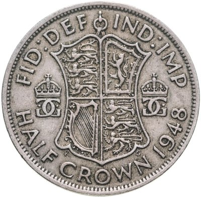 купить Великобритания 1/2 кроны (crown) 1948