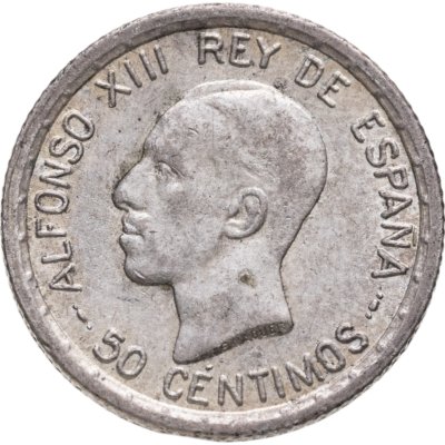 купить Испания 50 сентимо (centimos) 1926
