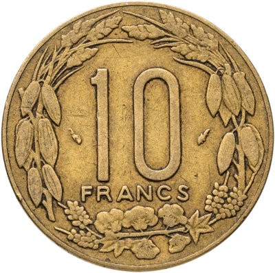 купить Центральная Африка (BEAC) 10 франков (francs) 1975