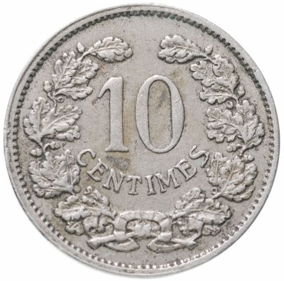 купить Люксембург 10 сантимов (centimes) 1901