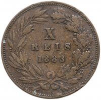 купить Португалия 10 рейс (reis) 1883