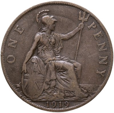 купить Великобритания 1 пенни (penny) 1919