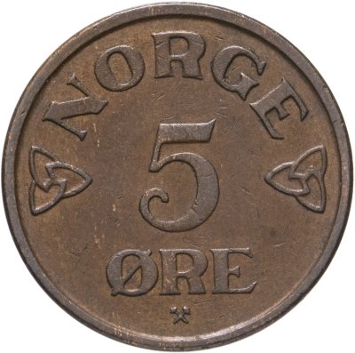 купить Норвегия 5 эре (ore) 1956