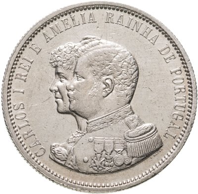 купить Португалия 1000 рейс (reis) 1898 "400 лет Открытию Индии"