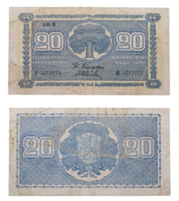 купить Финляндия 20 марок 1945