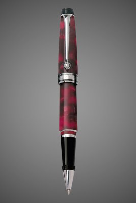 купить Ручка-роллер Aurora Mini Optima Variegated Burgundy CT, в подарочной коробке, Лаки и смолы: смола, хром, 2026 г.