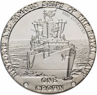 купить Тристан-да-кунья 1 крона 2008 "Знаменитые корабли Королевского флота"