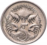 Купить Австралия 5 центов (cents) 1999-2014 королева пожилая