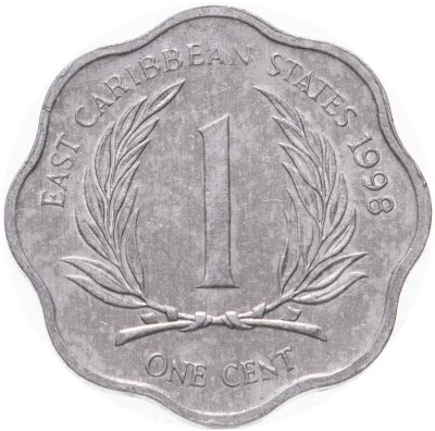 купить Восточные Карибы 1 цент (cent) 1998