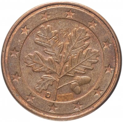 купить Германия 5 центов (cent) 2002-2019