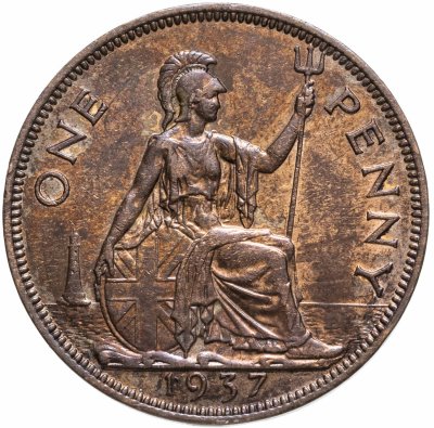 купить Великобритания 1 пенни (penny) 1937