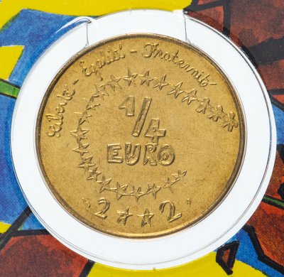купить Франция 25 центов 1/4 евро 2002 "Детское евро" BU официальный блистер