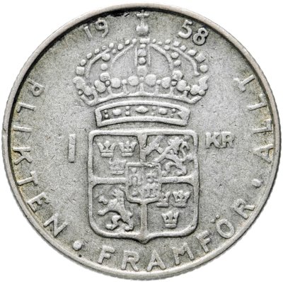 купить Швеция 1 крона (krona) 1958