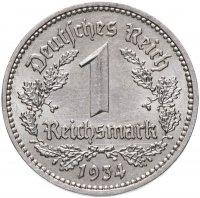 купить Нацистская Германия (Третий рейх) 1 рейхсмарка 1934 А