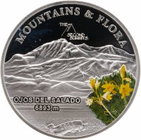 купить Палау 5 долларов 2011 "Горы и флора: Охос-дель-Саладо"