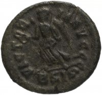 купить Римская Империя Аркадий 395–408 гг 4 денария (реверс: Виктория идет влево, держит венок и пальмовую ветвь)