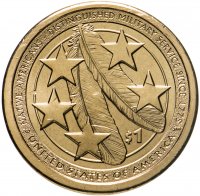 купить США 1 доллар (dollar) P 2021 "Коренные Американцы - Коренные американцы в армии США"