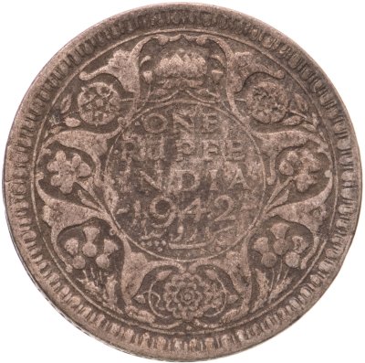 купить Индия (Британская) 1 рупия (rupee) 1942