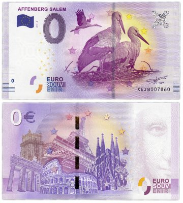 купить 0 евро (euro) "Обезьяний парк «Аффенберг Залем»" 2017 2-серия, 1 выпуск (XE JB-2)