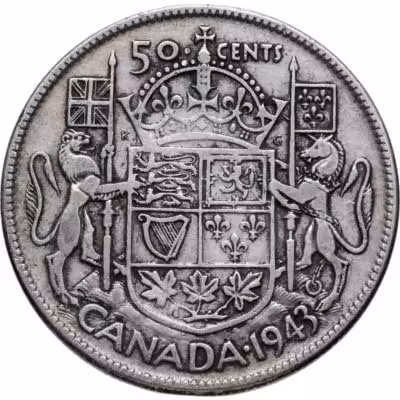 купить Канада 50 центов (cents) 1937-1946, случайный год