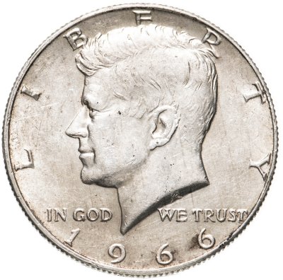 купить США 50 центов (1/2 доллара, half dollar) 1966