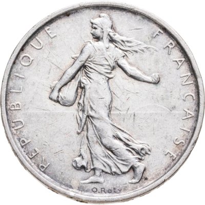 купить Франция 5 франков (francs) 1966