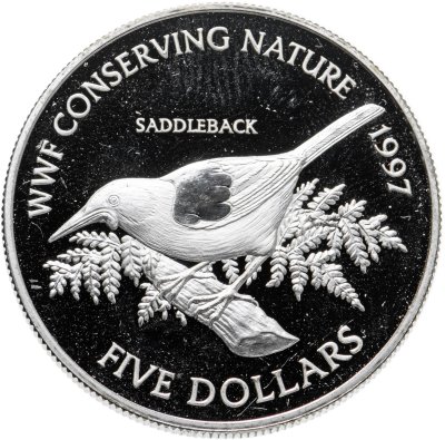 купить Новая Зеландия 5 долларов (dollars) 1997 Тико
