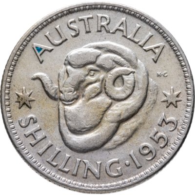 купить Австралия 1 шиллинг (shilling) 1953