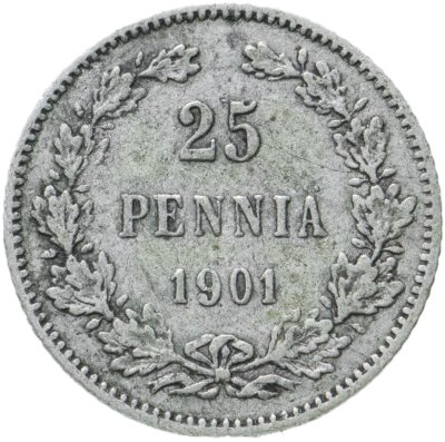 купить 25 пенни (pennia) 1901 L